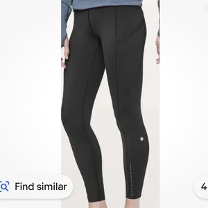 Lululemon Fast Free 7/8 Tight II *Nulux 26” Black Size 4